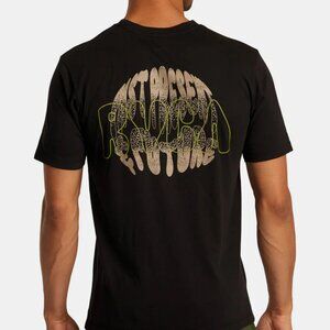 NWT RVCA Printed BUBBLE PRINT SHORT SLEEVE TEE XXL BLACK MENS NEW